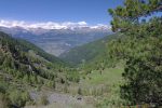 Vallon de Réchy en vue arrière