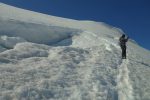 Il y a quand même des crevasses ! Vue arrière