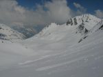 Au centre les lacs de Fenêtre, enfin sous la neige.