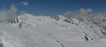 Vue panoramique de la Combe de Drône, notre descente. Les Monts Telliers sont à gauche.