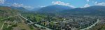 Vue panoramique sur la plaine du Rhône