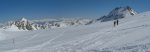 En montant la vue se dégage, au premier plan le Glacier du Prafleuri