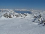 Tiens un avion se pose sur le Glacier de Prafleuri, première fois que je vois cela